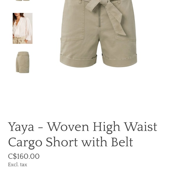 Yaya high waist shorts.  Color khaki Size 40 ( like new! ) - Picture 9 of 12